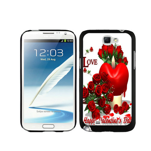 Valentine Happy Love Samsung Galaxy Note 2 Cases DRW | Women - Click Image to Close